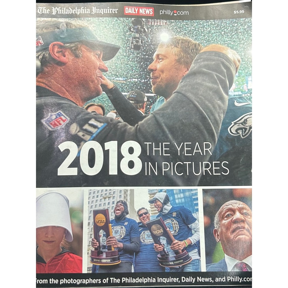 Philadelphia Inquirer 2018 The‎ Year In Pictures Magazine Eagles Philly Sports